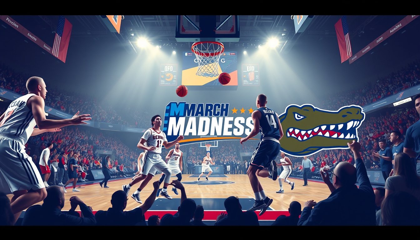Catch the Action: UConn Battles Florida in an Epic March Madness Showdown!