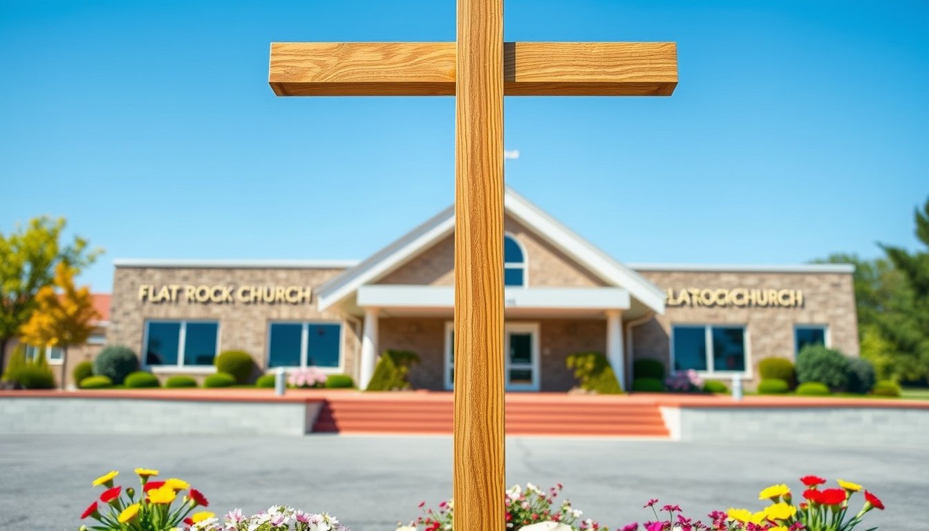 Following His Path: Flat Rock Church Commemorates Good Friday with a Towering 8-Foot Cross