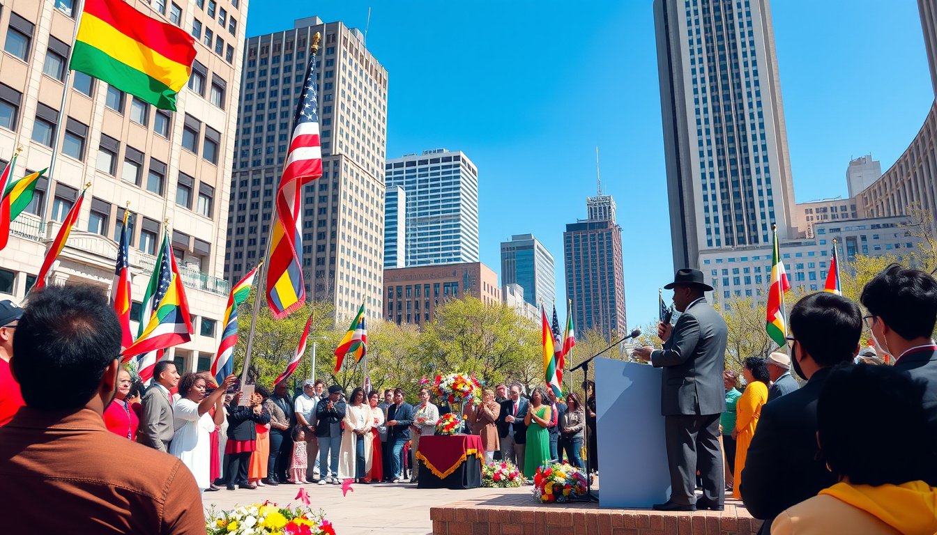 Celebrating Freedom: Mayor Johnson's Inspiring Address at Daley Plaza's Annual Juneteenth Flag-Raising Ceremony