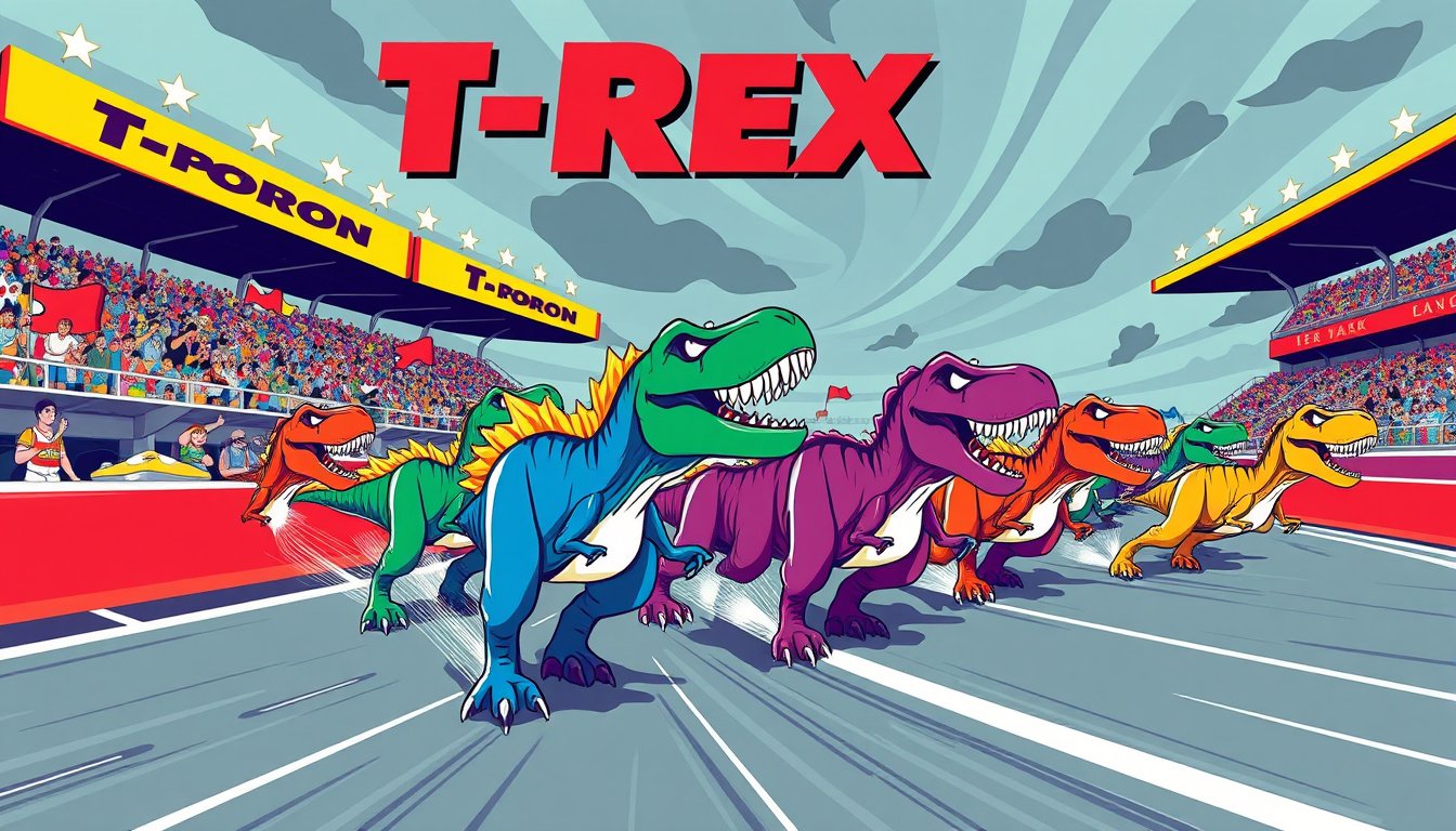 Epic Moments from the T-Rex Championship Races: A Visual Journey