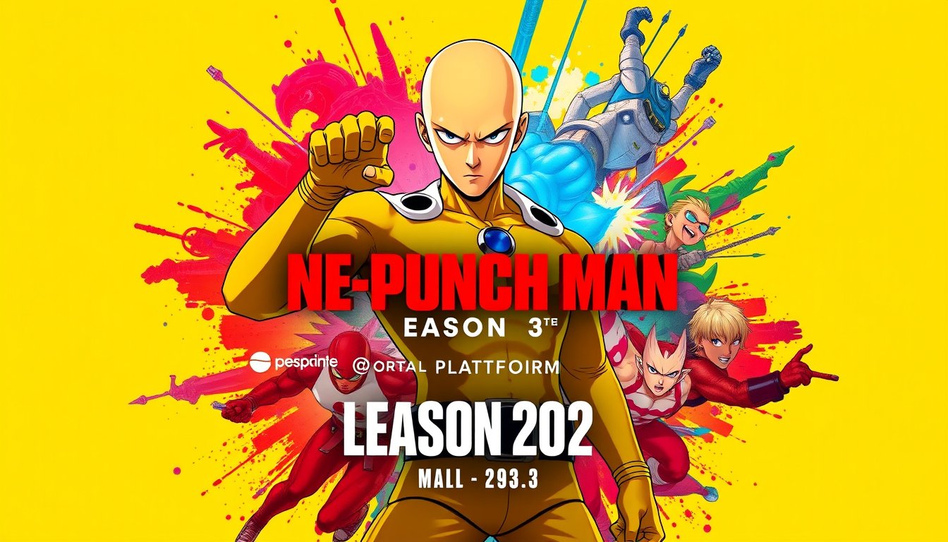 Global Streaming Premiere: 'One-Punch Man' Season 3 Launches on Multiple Platforms!
