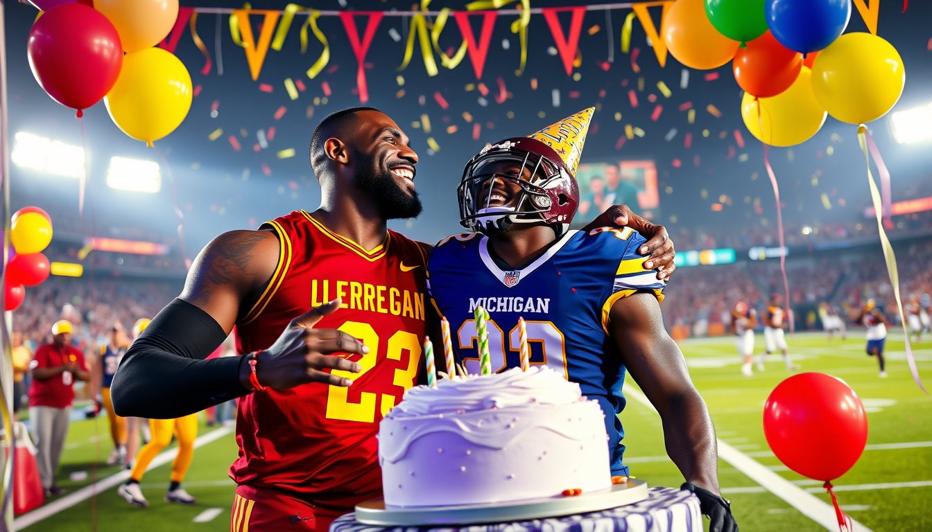 LeBron James Celebrates Jeremiah Smith's Milestone Birthday After Epic Touchdown Against Michigan