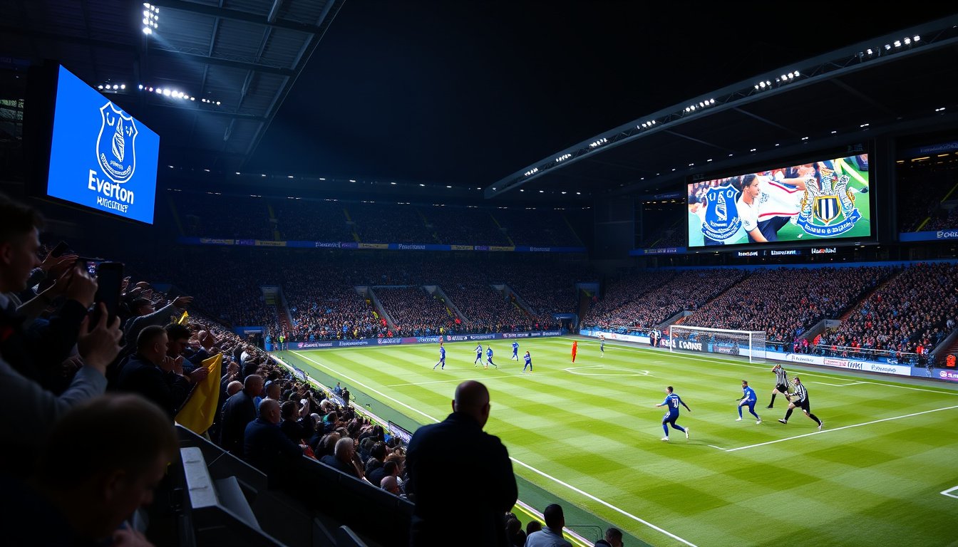 Premier League Action: Everton Takes on Newcastle with Live Updates and Score, Plus Tottenham vs Fulham Highlights!