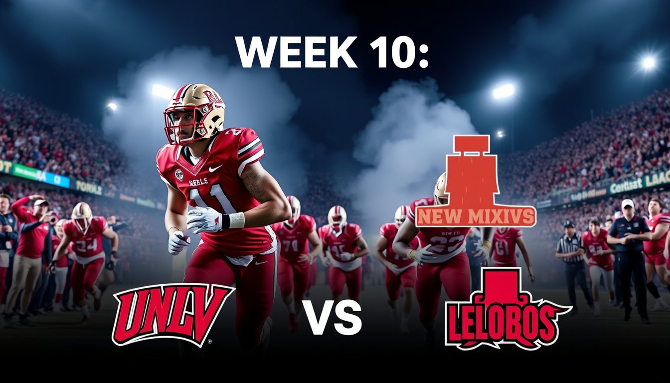UNLV Rebels Poised for Dominance Against New Mexico Lobos in Week 10 Showdown
