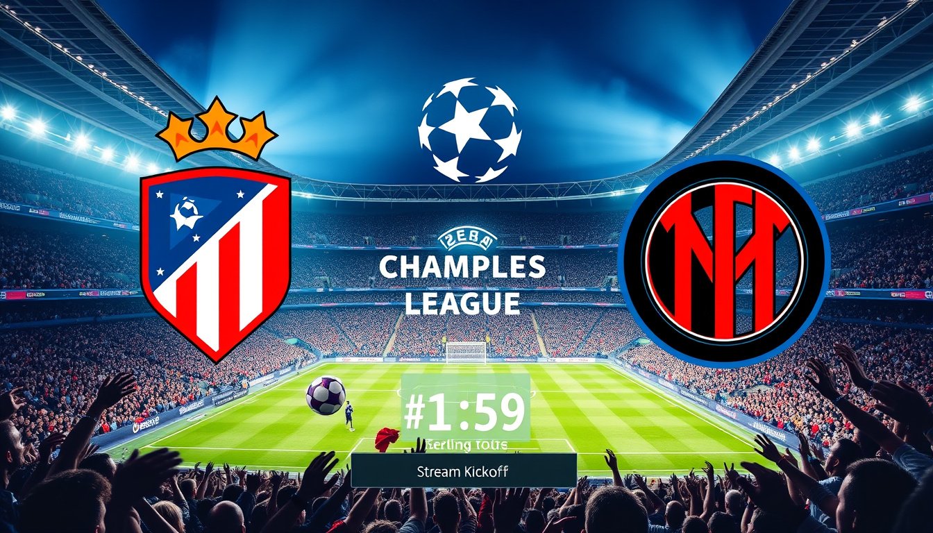Your Ultimate Guide to Catching Atlético Madrid vs. Inter Milan Live: Streaming Options, TV Details, and Kickoff Time for Champions League Showdown!
